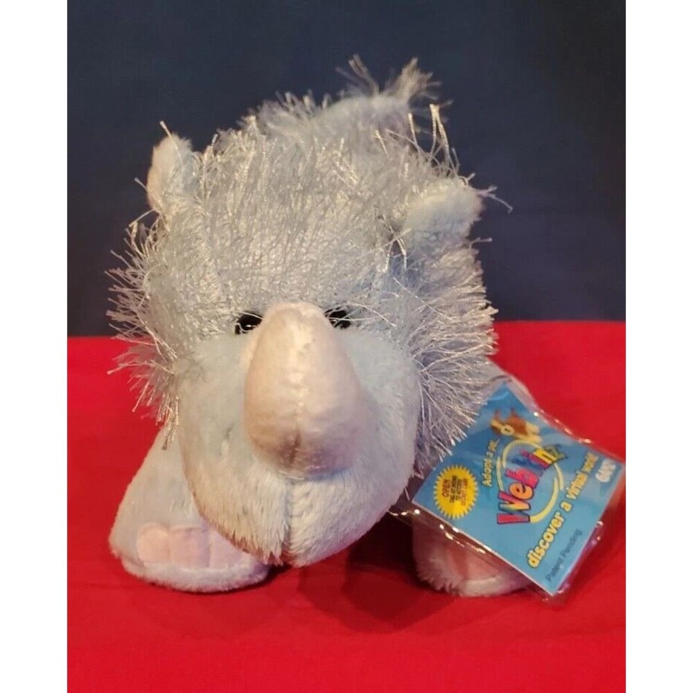 New Webkinz Blue Rhino by Ganz SEALED Code - HM196 Tags Great Condition